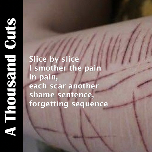 The shame, pain and release of self harm cutting - spoken word poetry
